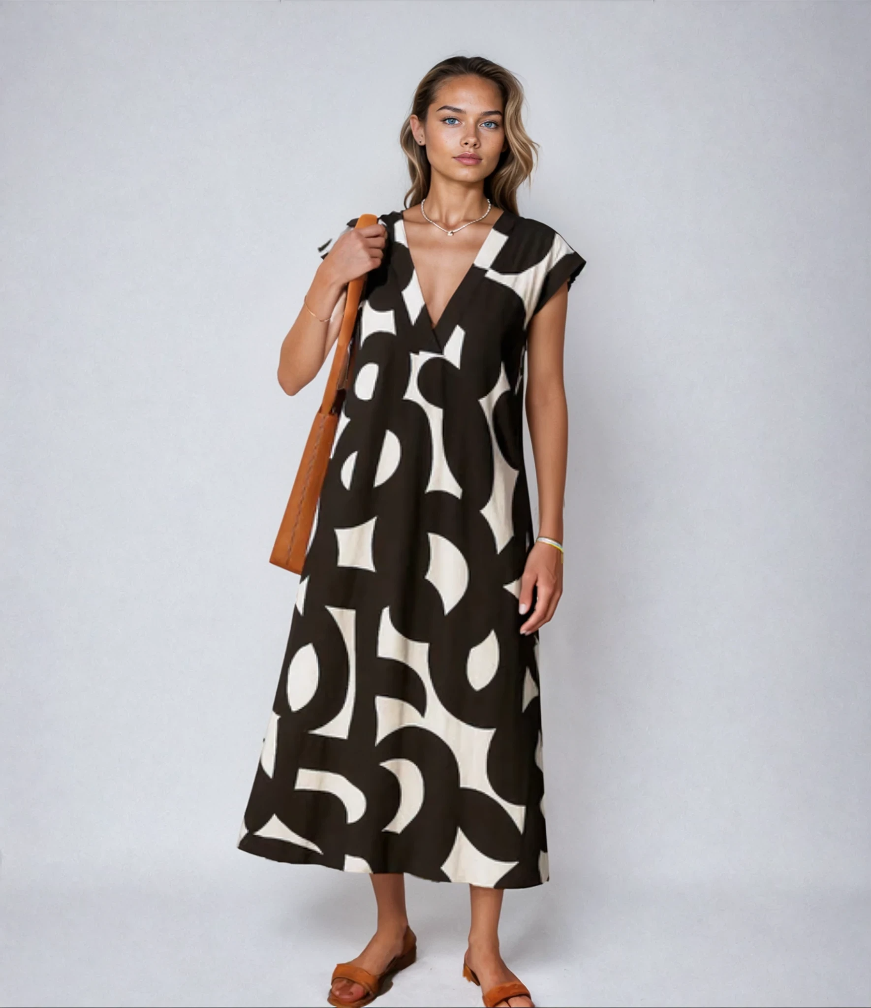Noéras Elegante Geometrie Kleid