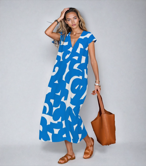 Noéras Elegante Geometrie Kleid